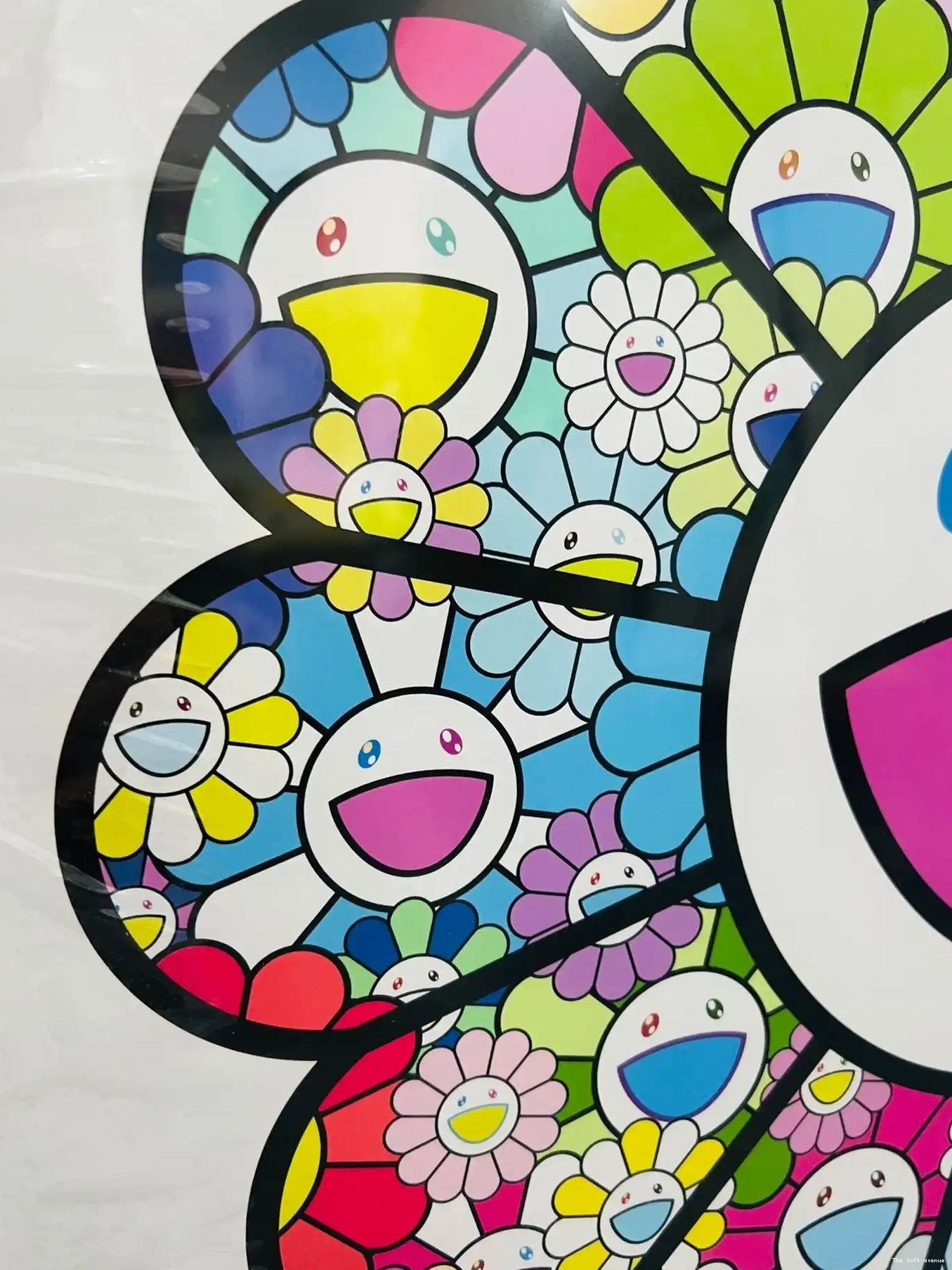 FRAME COLOR FLOWERS PASTEL MURAKAMI WALL 0701
